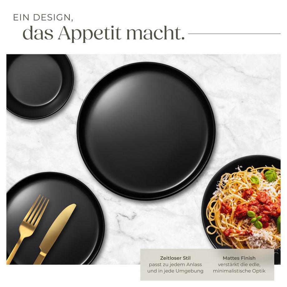 Tectake  Tafelservice Una für 6 Personen im Urban-Style 