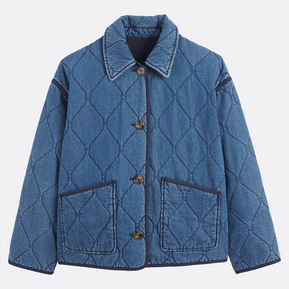 La Redoute Collections Giacca di jeans trapuntata  