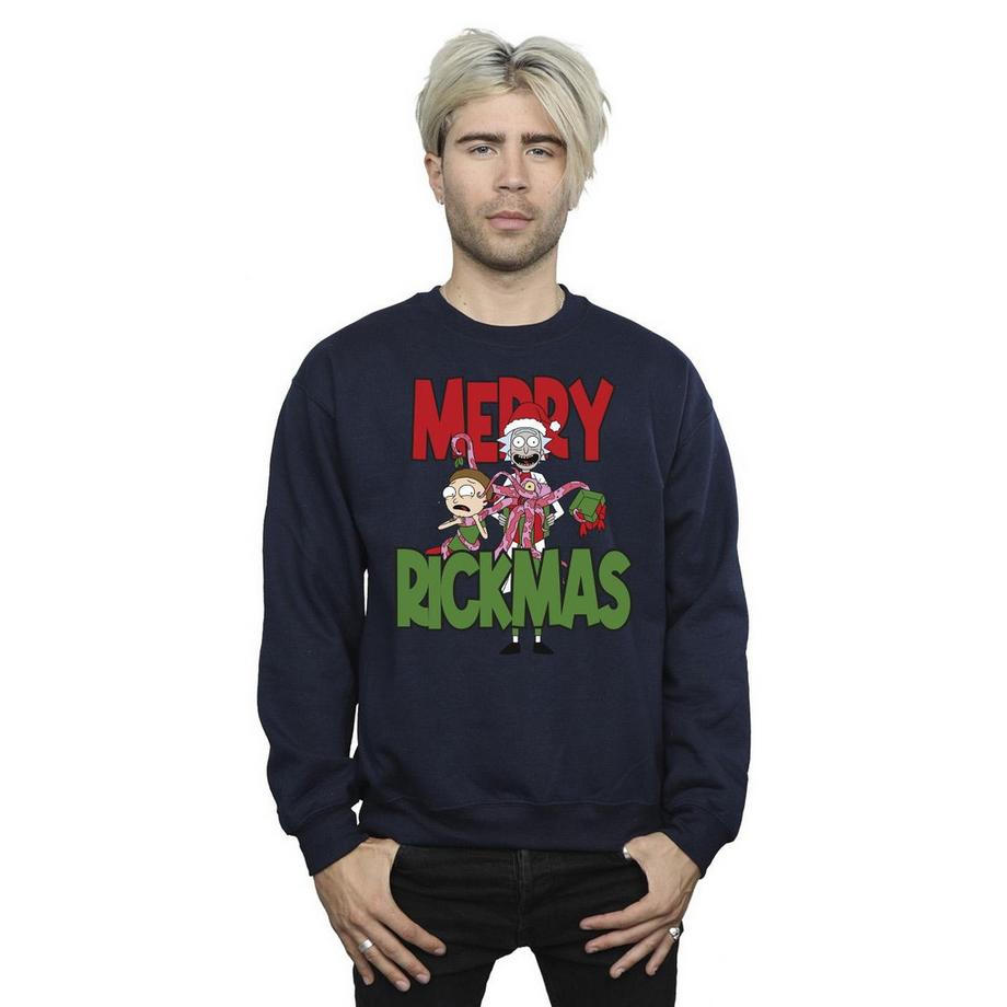 Rick And Morty Merry Rickmas Felpa  