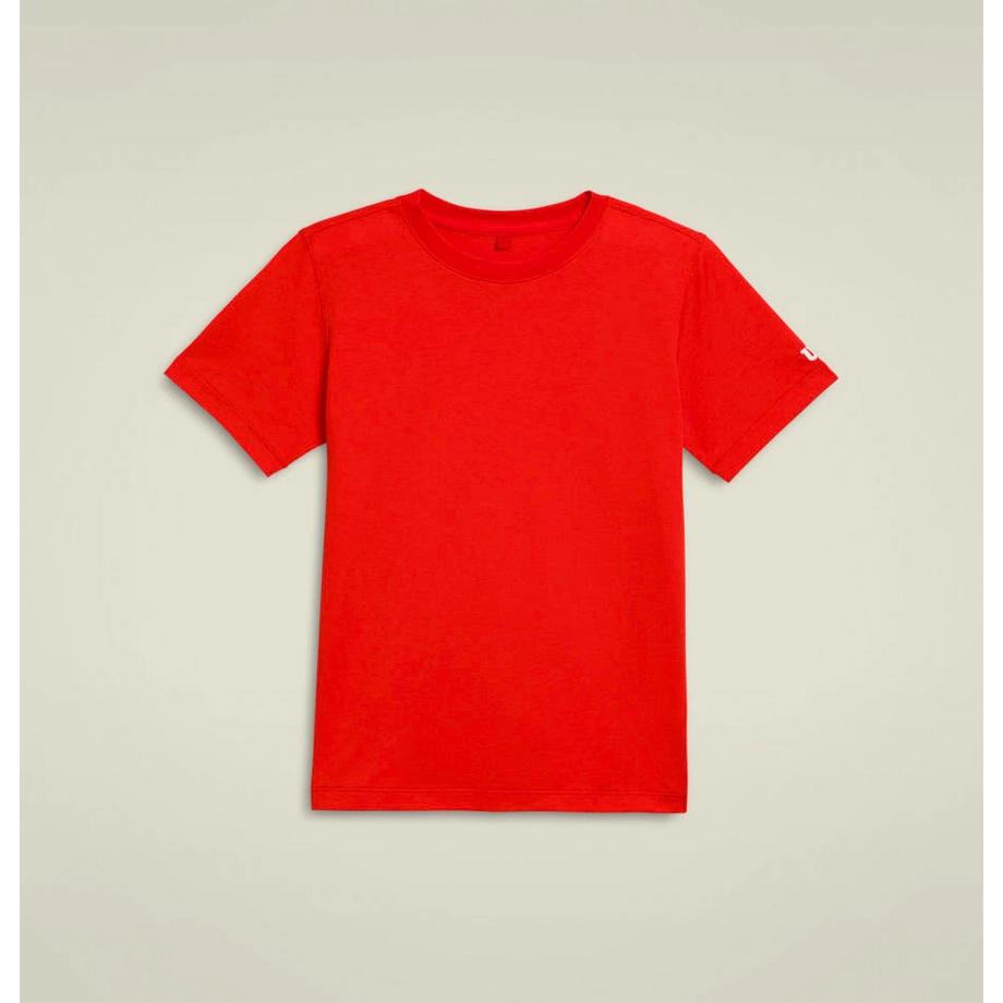 Wilson  T-shirt perforé Team Juniors Rouge 