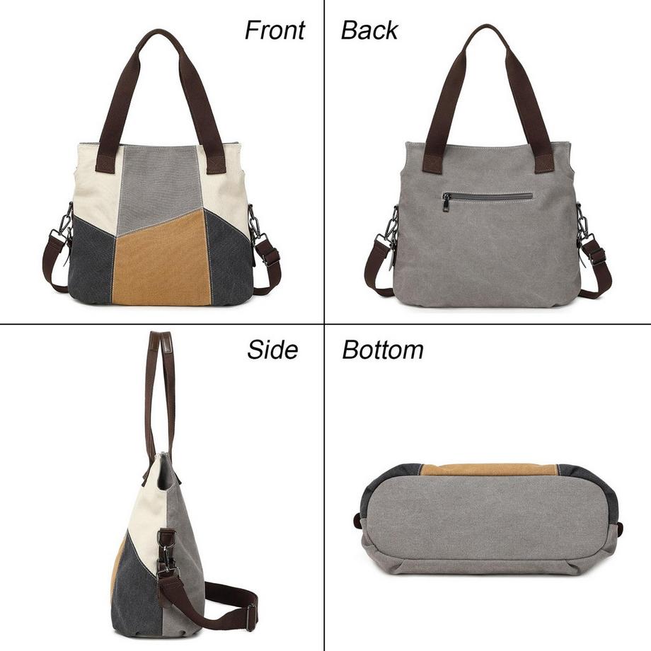 Only-bags.store Sac à Bandoulière Décontracté en Toile  