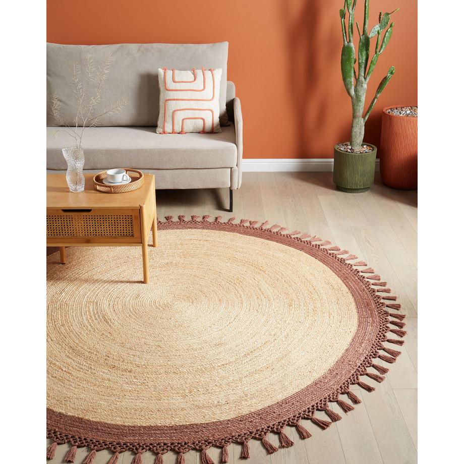 Beliani Tapis en Jute  MARTS  