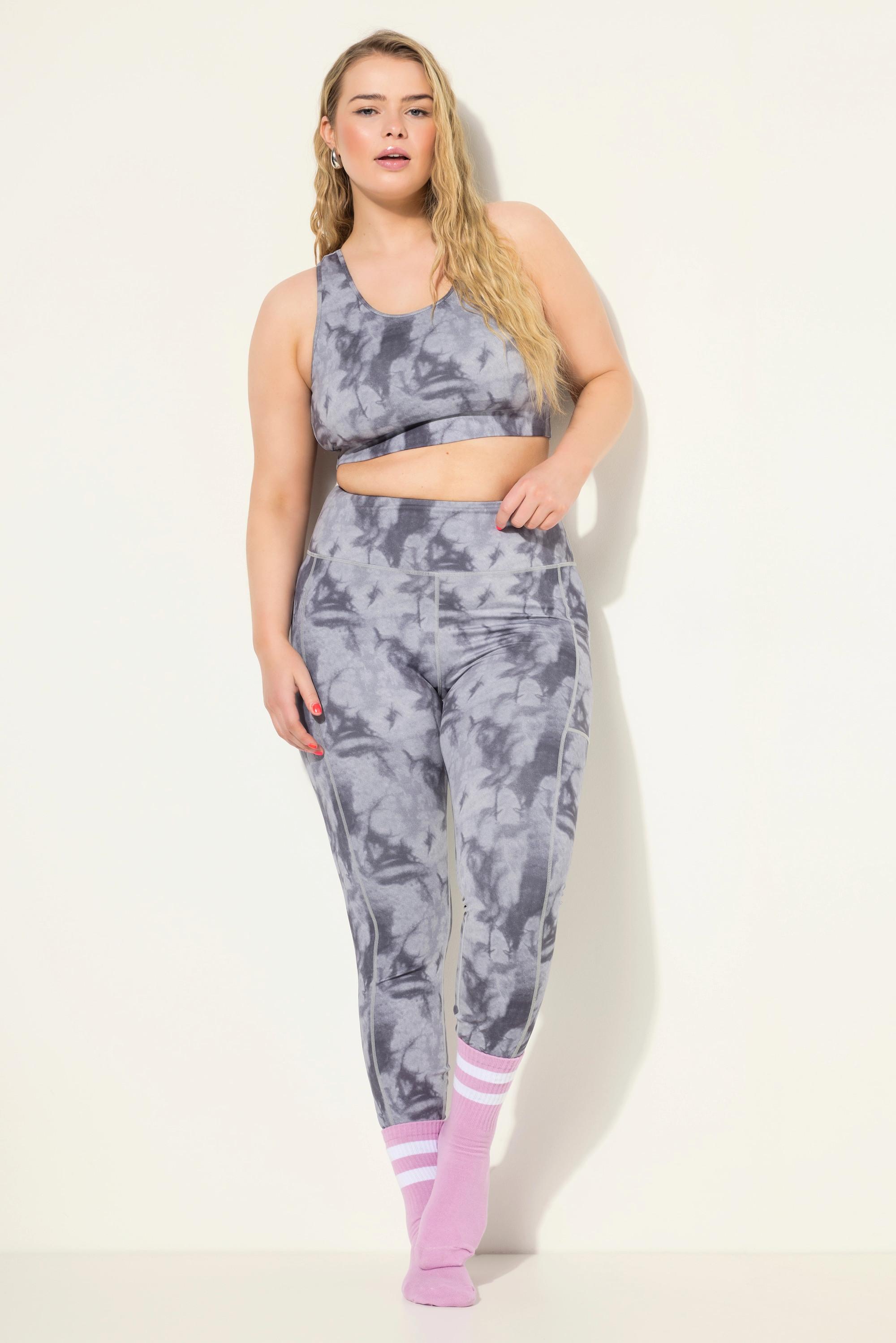 Studio Untold  Leggings sportivi con cintura elastica e stampa batik 