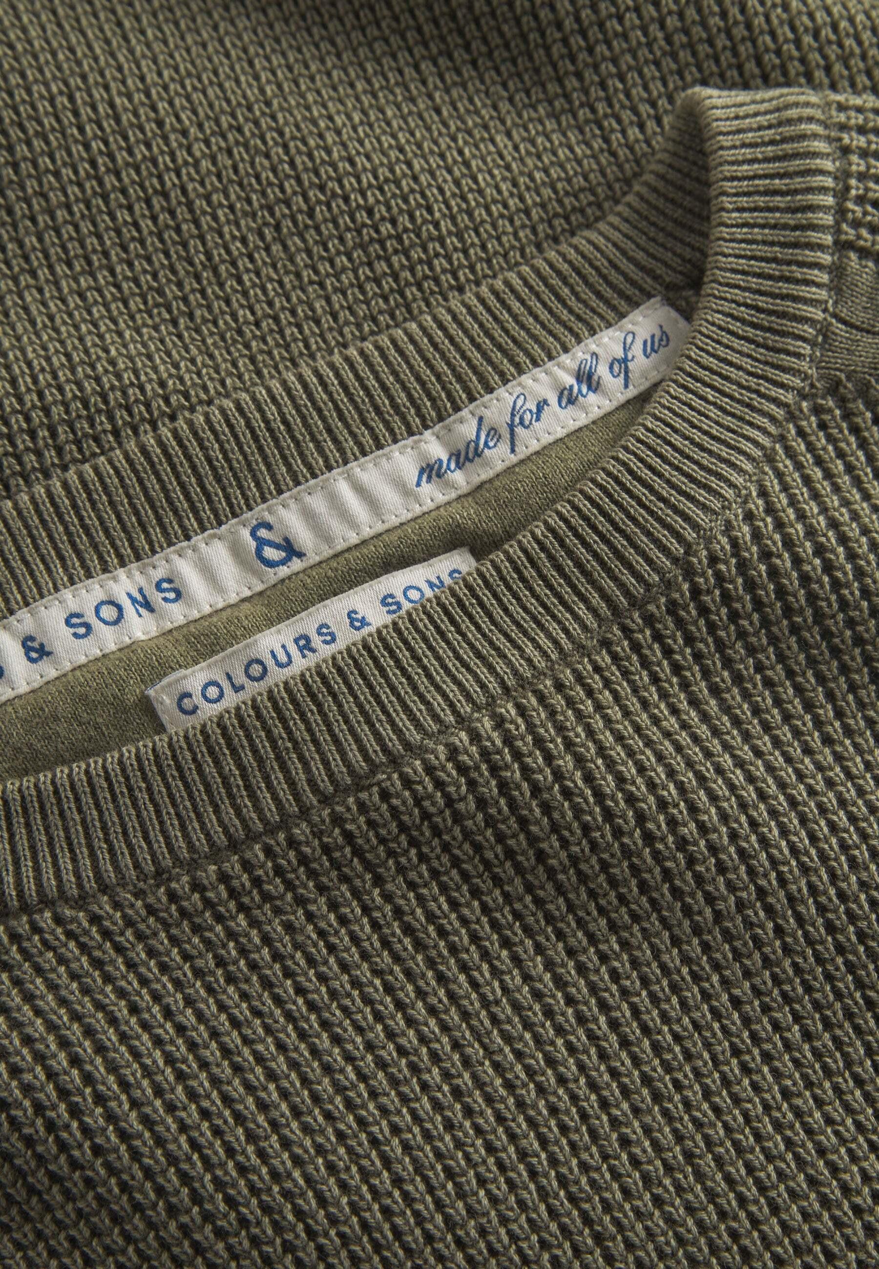 Colours & Sons  Pullover Roundneck-Washed 