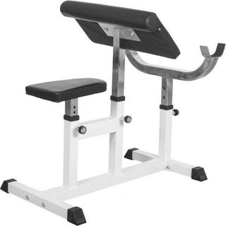 Gorilla Sports  BANC DE MUSCULATION CURL | MUSCULATION | BLANC 