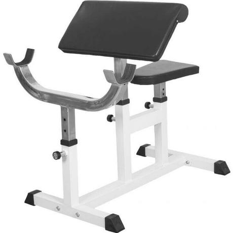 Gorilla Sports  BANC DE MUSCULATION CURL | MUSCULATION | BLANC 