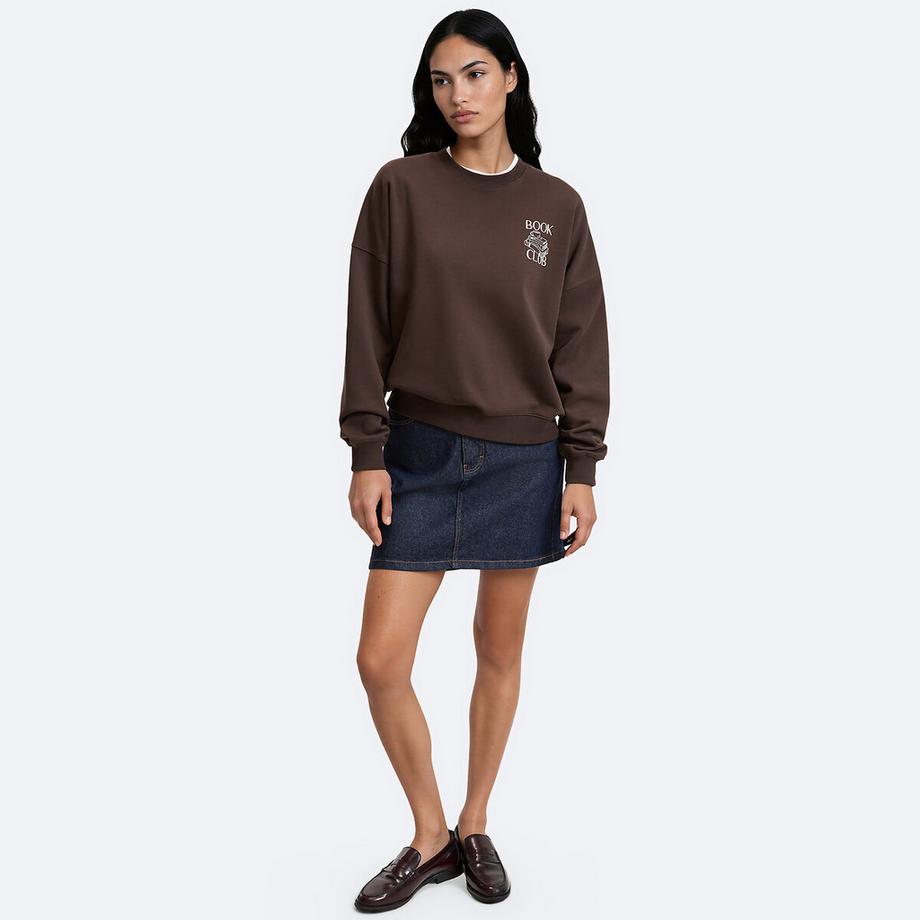 La Redoute Collections Sweat en coton avec infographie poitrine  