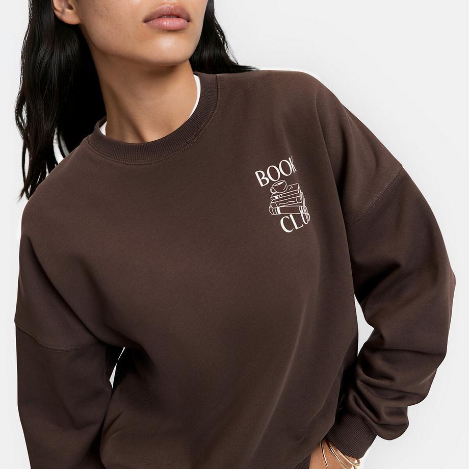La Redoute Collections Sweat en coton avec infographie poitrine  