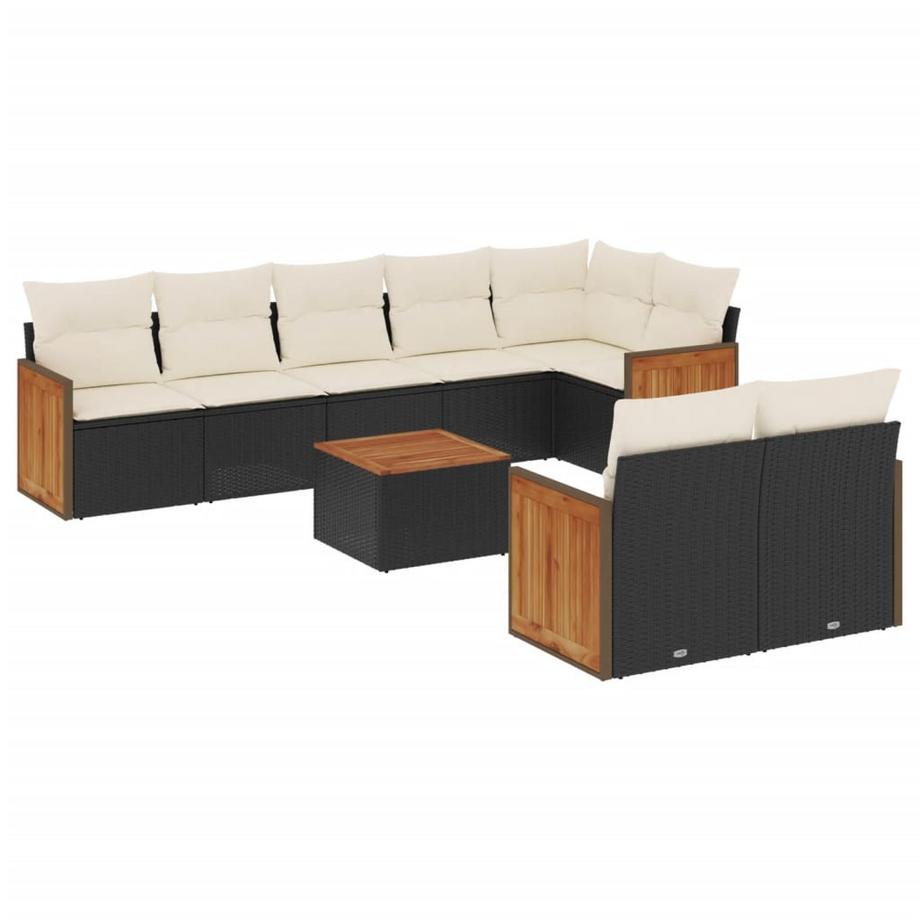 Ensemble de canapés de jardin rotin synthétique
