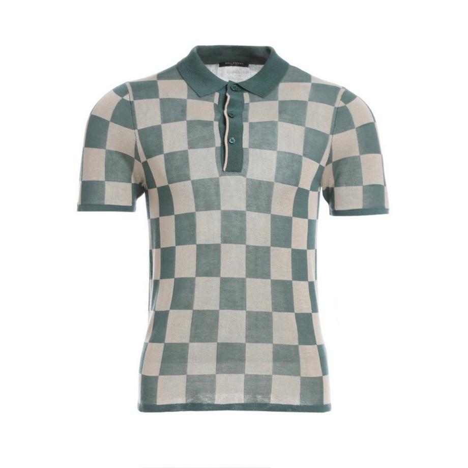 Bellemere New York Polo a quadri vestibilità slim  