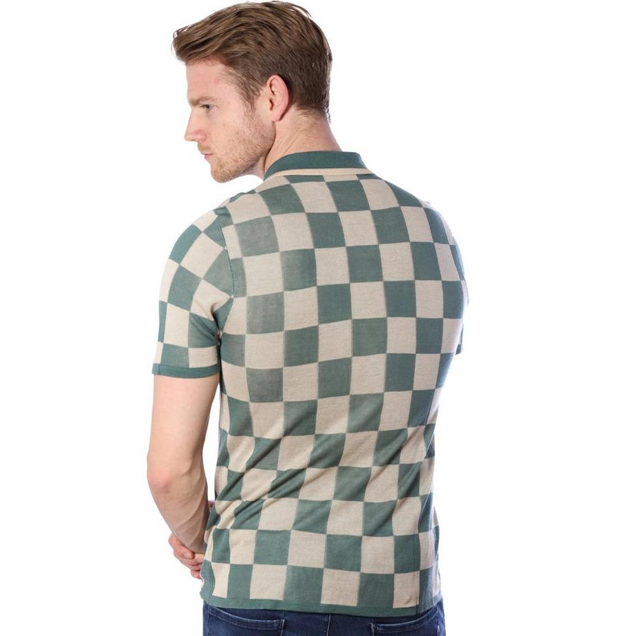 Bellemere New York Polo a quadri vestibilità slim  