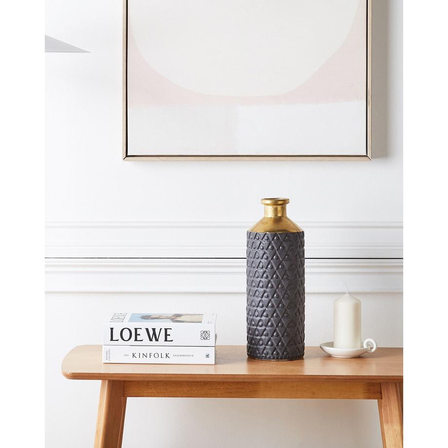 Beliani Vase décoratif en Grès Glamour ARSIN  