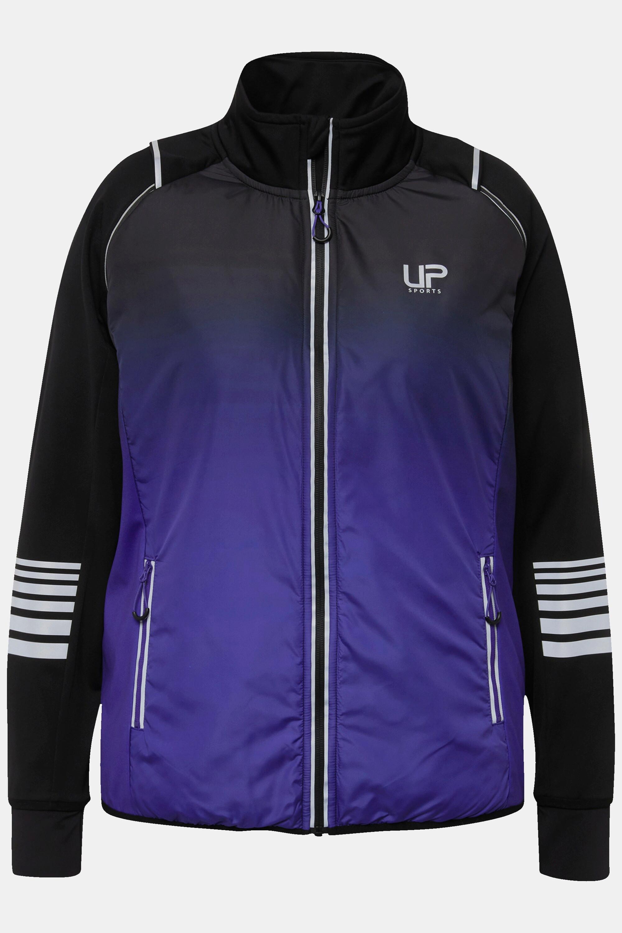 Ulla Popken  2-in-1-Funktionsjacke, Ärmel abnehmbar, Weste, Reflektor 