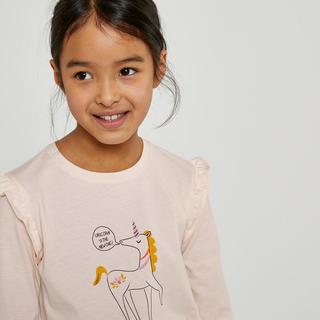 La Redoute Collections  Pyjama mit Einhorn und Volants 