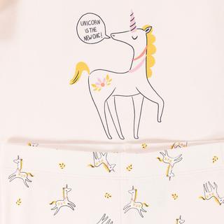 La Redoute Collections  Pyjama mit Einhorn und Volants 