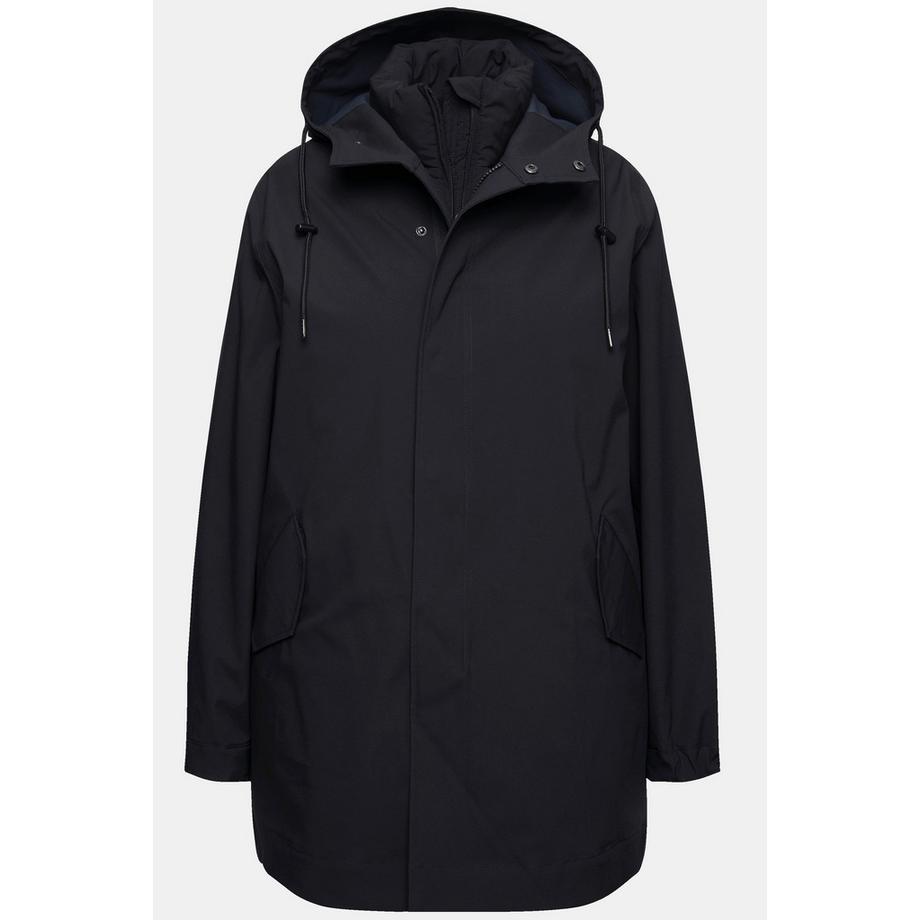 Ulla Popken Veste Fonctionnelle 3-en-1 Coupe Évasée avec Gilet Matelassé et Capuche  