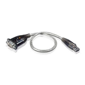 USB 2.0 Kabel USB A Stecker - DB9 Stecker 0,35 m Grau