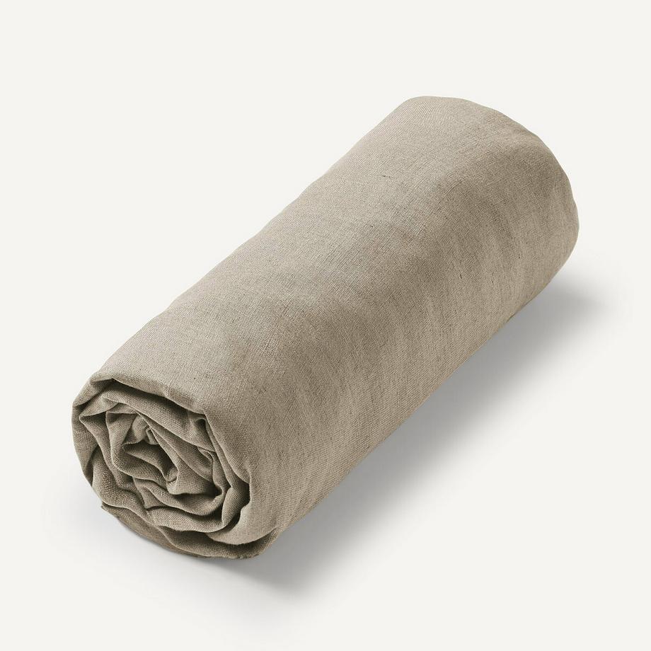 Drap-housse lin lavé
