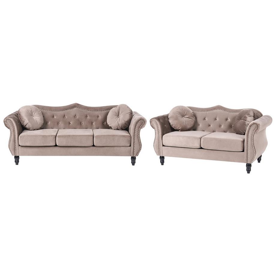 Wohnzimmer Set aus Samtstoff  SKIEN