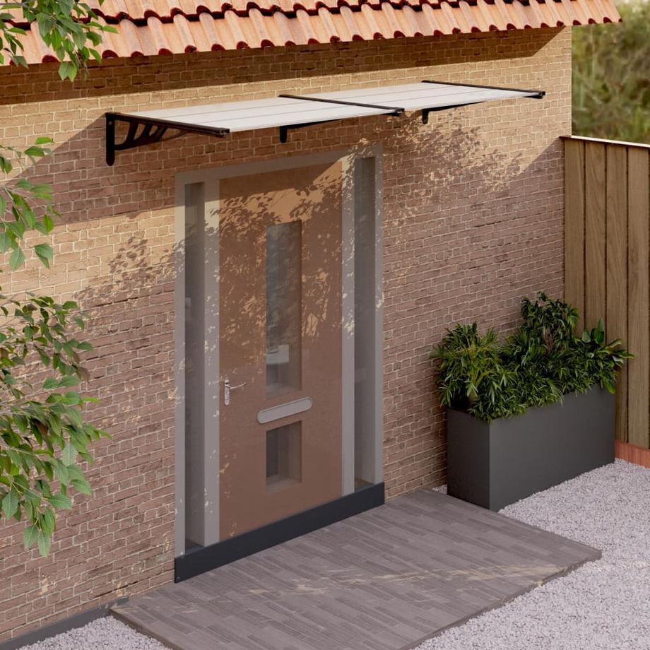 VidaXL tettoia per porta Policarbonato  