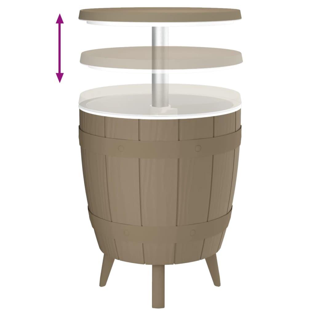 VidaXL Tisch mit eiskühler polypropylen  