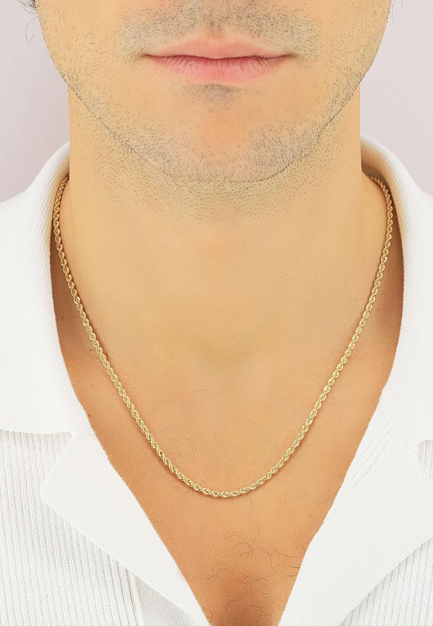 MUAU Schmuck  Collier Cordel Gelbgold 750, 2.7mm, 45cm 