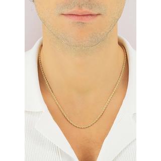 MUAU Schmuck  Collier Cordel Gelbgold 750, 2.7mm, 45cm 