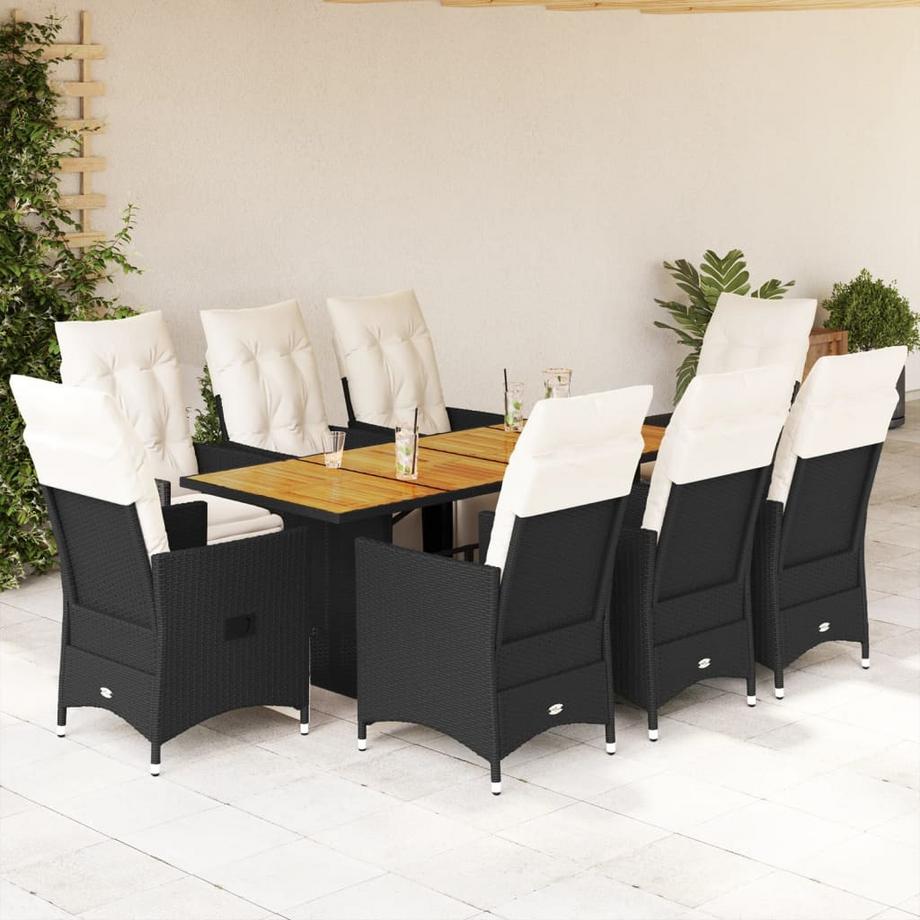 VidaXL set da pranzo da giardino Polirattan  