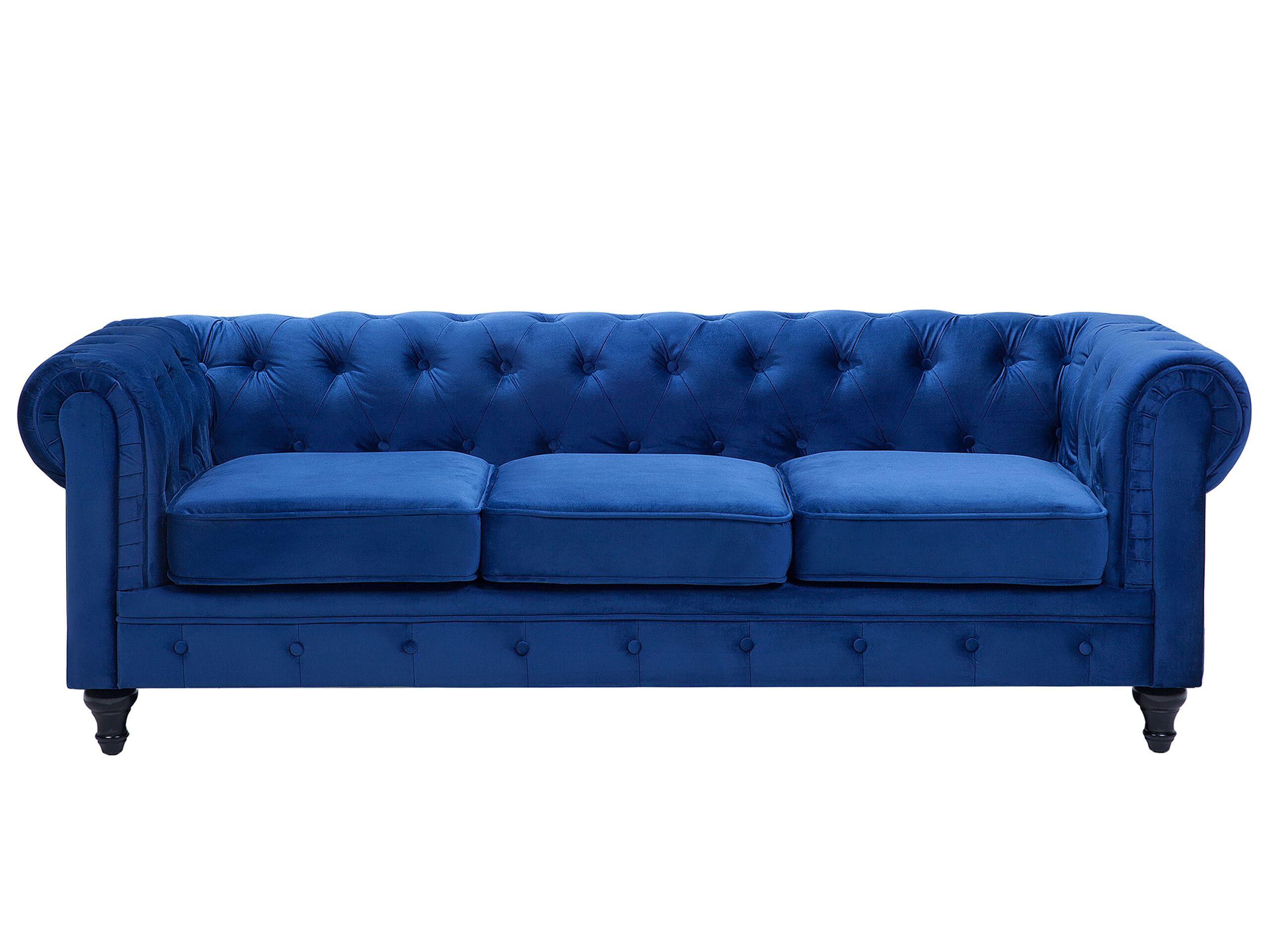 Beliani Divano 3 posti en Velluto Glamour CHESTERFIELD  