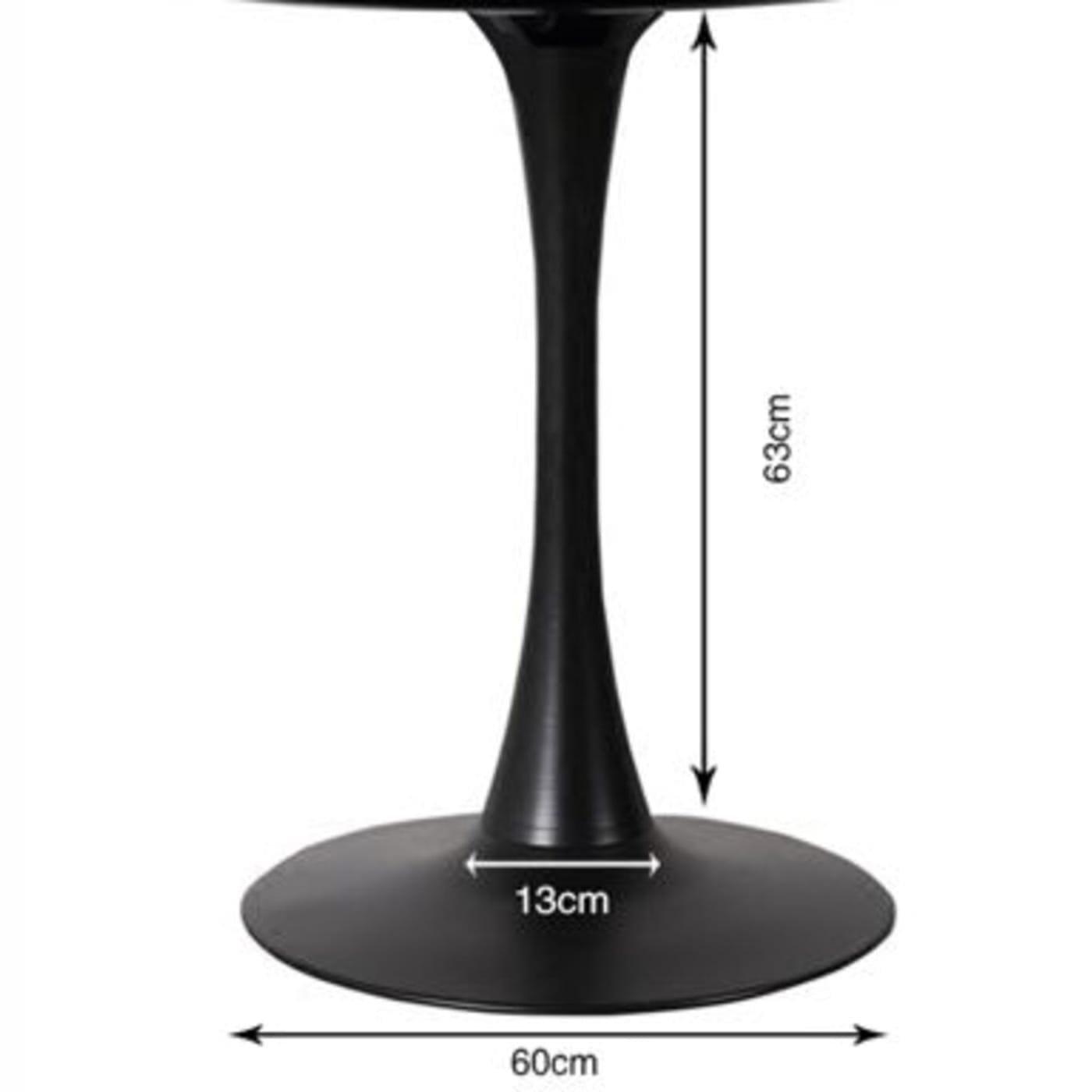 KARE Design Cadre de table Schickeria noir rond 110  