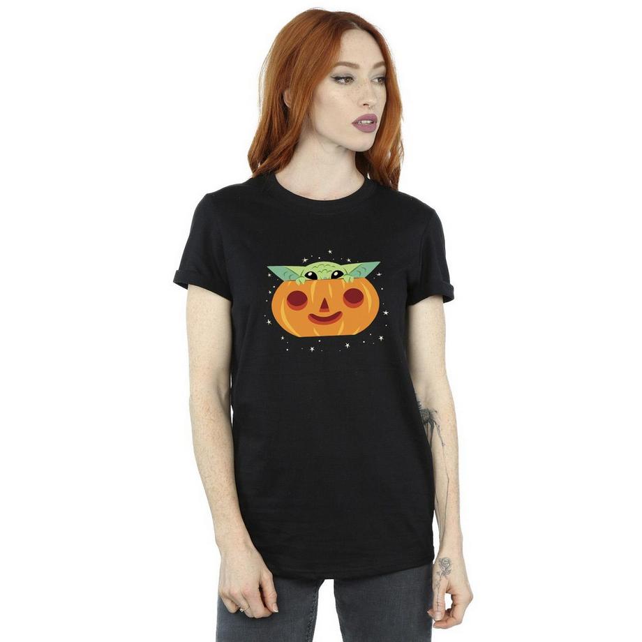 STAR WARS T-Shirt The Mandalorian Grogu Citrouille  