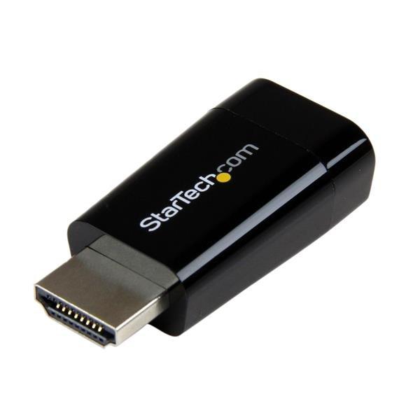 STARTECH.COM  StarTech.com Adaptateur Compact HDMI vers VGA - Idéal pour Chromebook, Ultrabook et PC portable - 1920 x 1280 / 1080p 