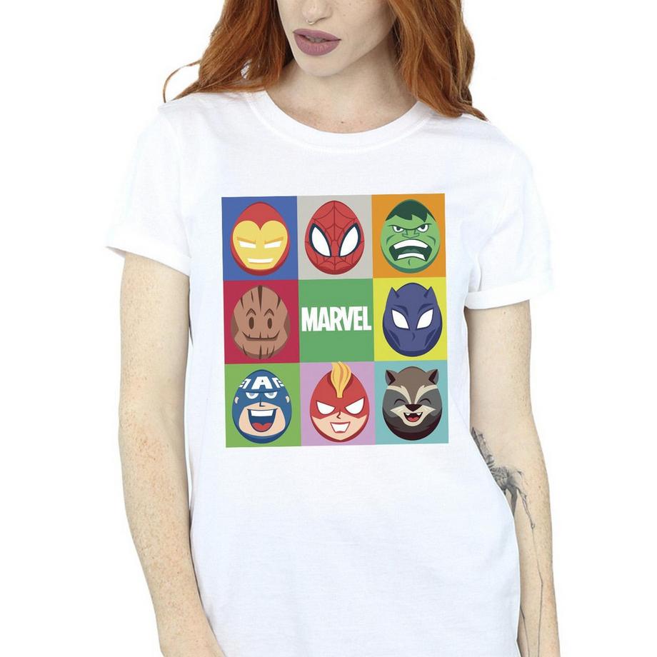MARVEL Avengers Character Faces T-Shirt  