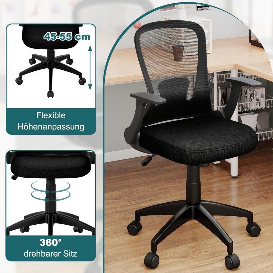 Northix Chaise de bureau ergonomique, réglable  