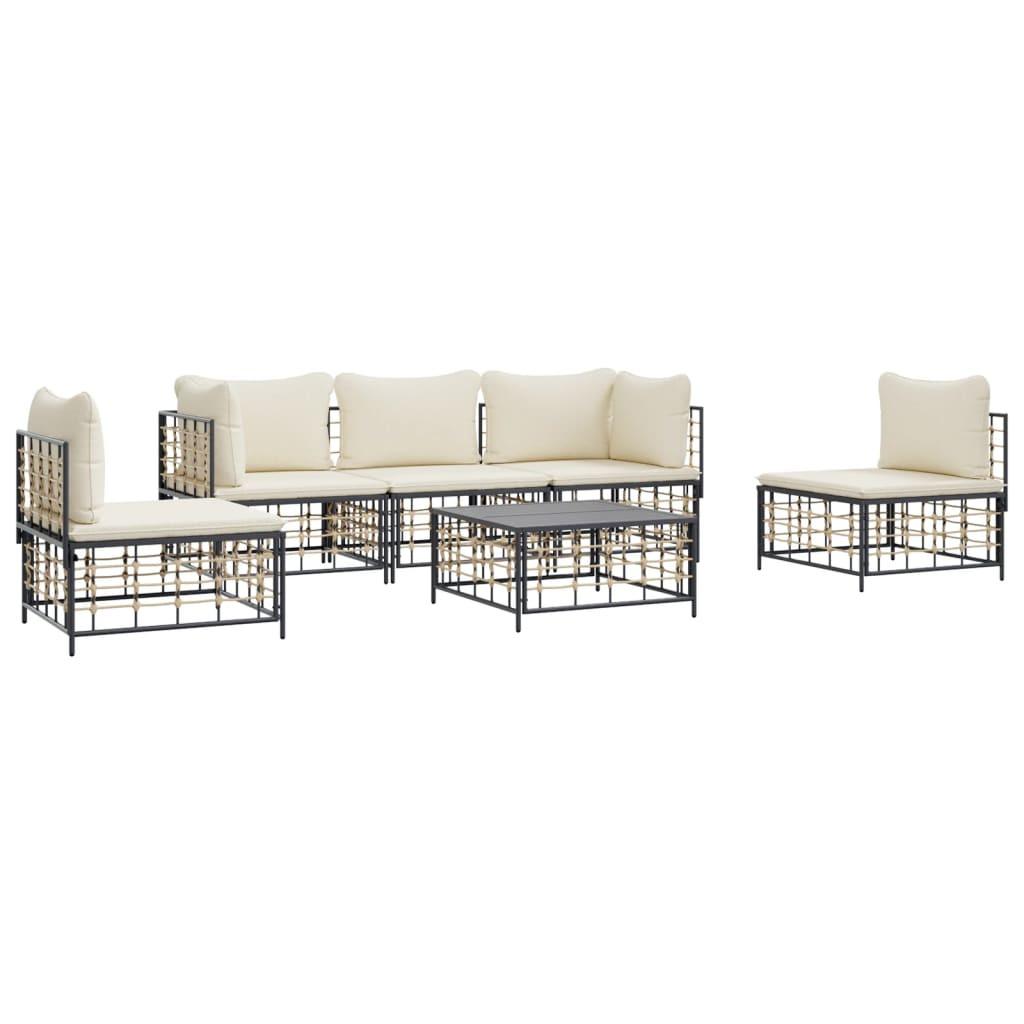 VidaXL Garten lounge set poly-rattan  