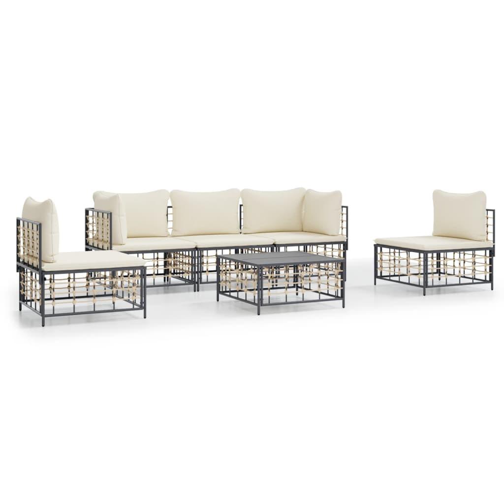 VidaXL Garten lounge set poly-rattan  