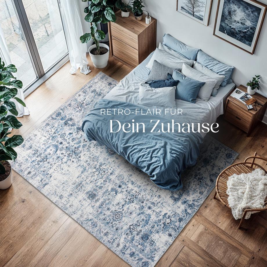 Tectake Tappeto designer vintage Amara diverse dimensioni  