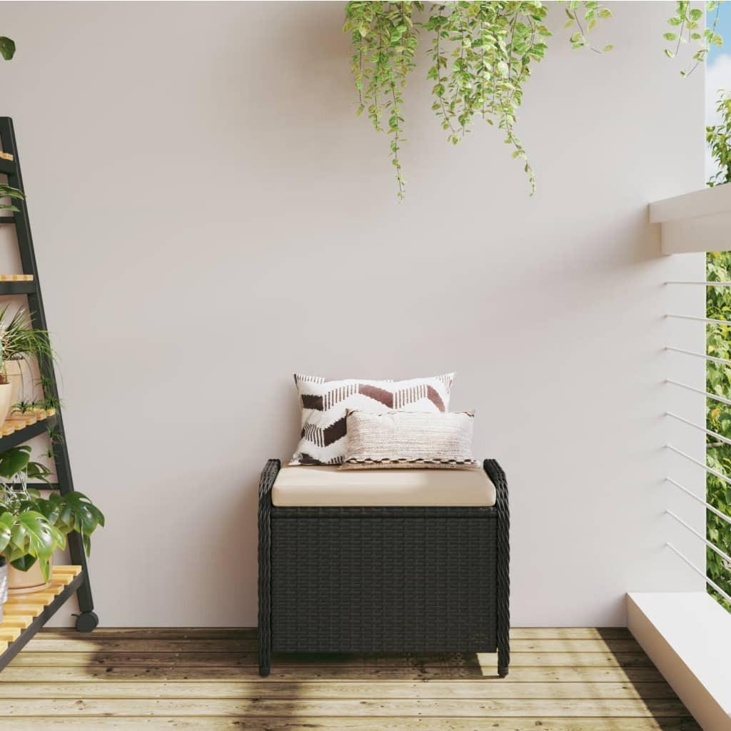 VidaXL  Gartenhocker poly-rattan 