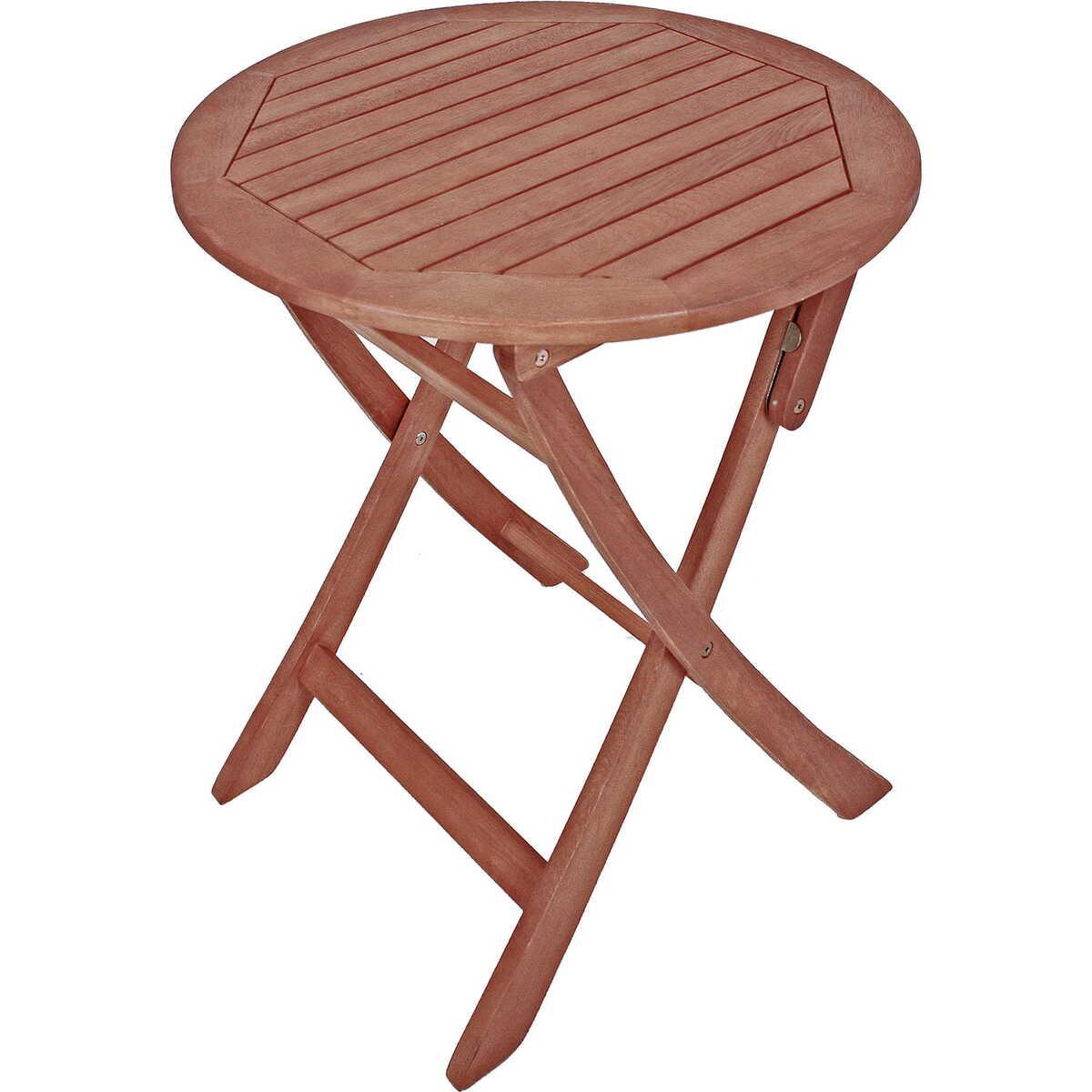 mutoni pleasure Table de jardin Stockholm en eucalyptus naturel 70  