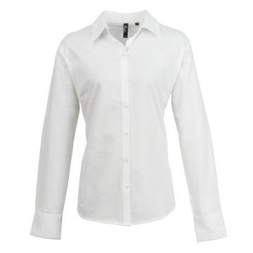 OxfordBluse Bluse Arbeitshemd, langärmlig