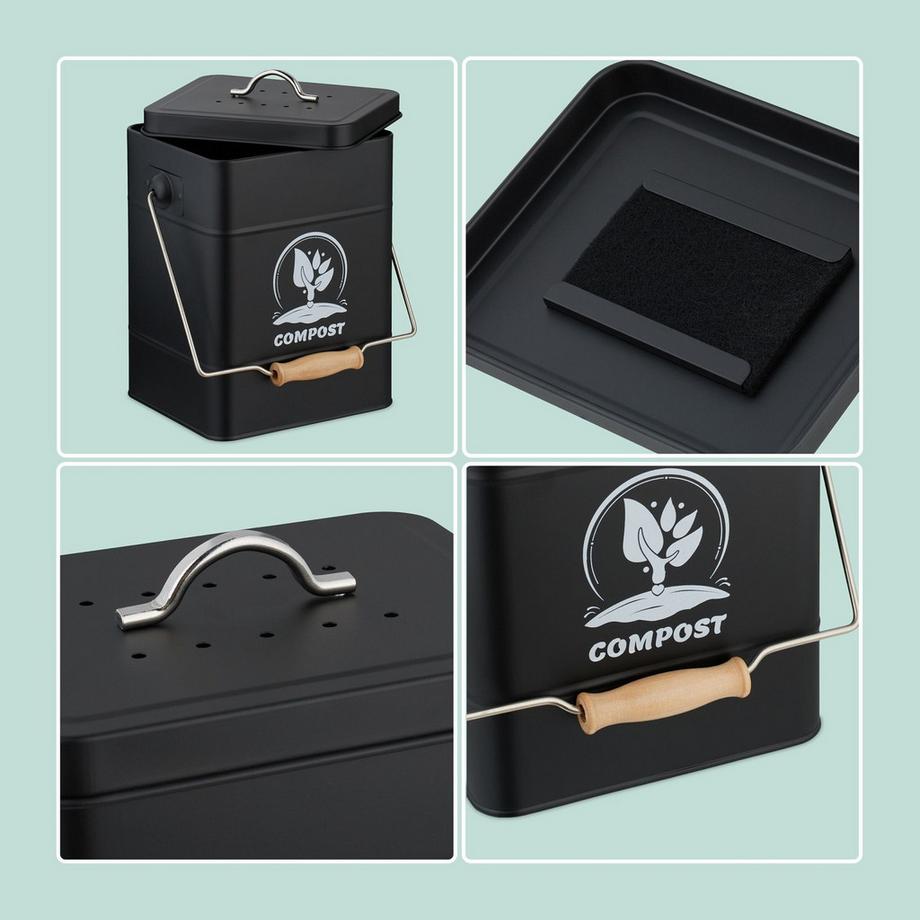 Northix Komposteimer mit Geruchsfilter  