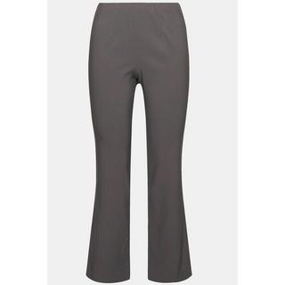 Ulla Popken  Pantalon thermique en tissu bengaline bien chaud, coupe Slim Fit avec ceinture élastique 