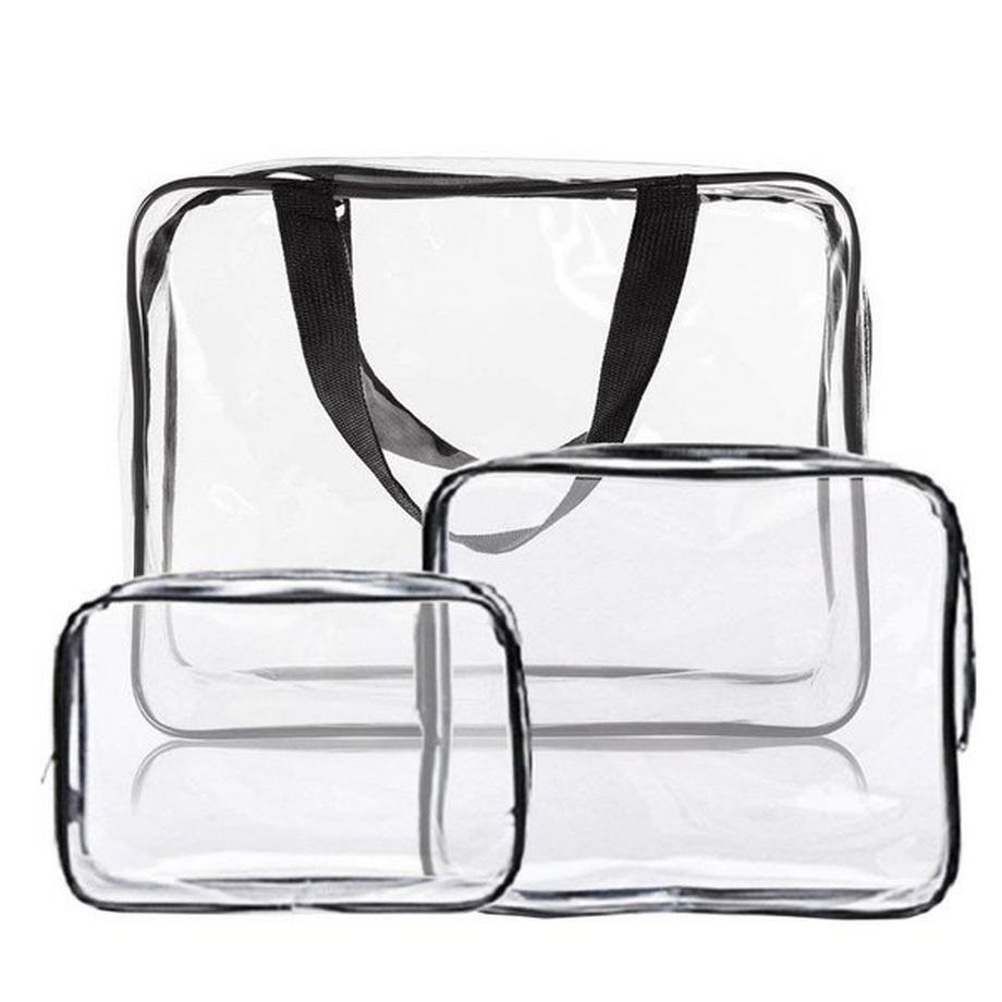 eStore  Transparent schminktasche, 3-pack 
