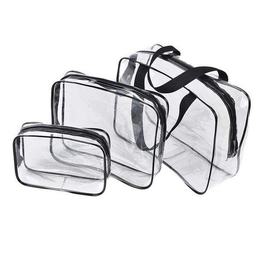 eStore  Transparent schminktasche, 3-pack 