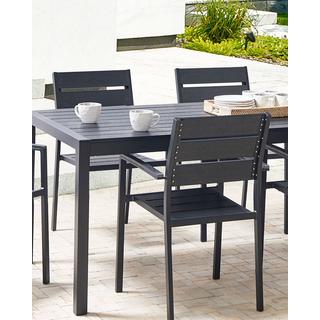 Beliani Gartenstuhl 6er Set aus Kunstholz Industriell VERNIO  