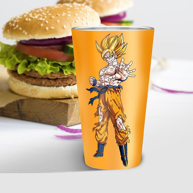 Abystyle Dragon Ball Large Glass 400ml: Goku Super Saiyan  