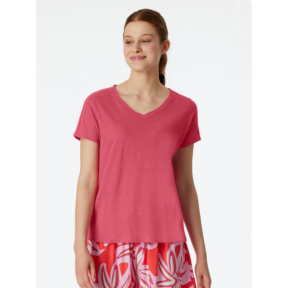 Schiesser Mix & Relax T-shirt Manches Courtes Col V  