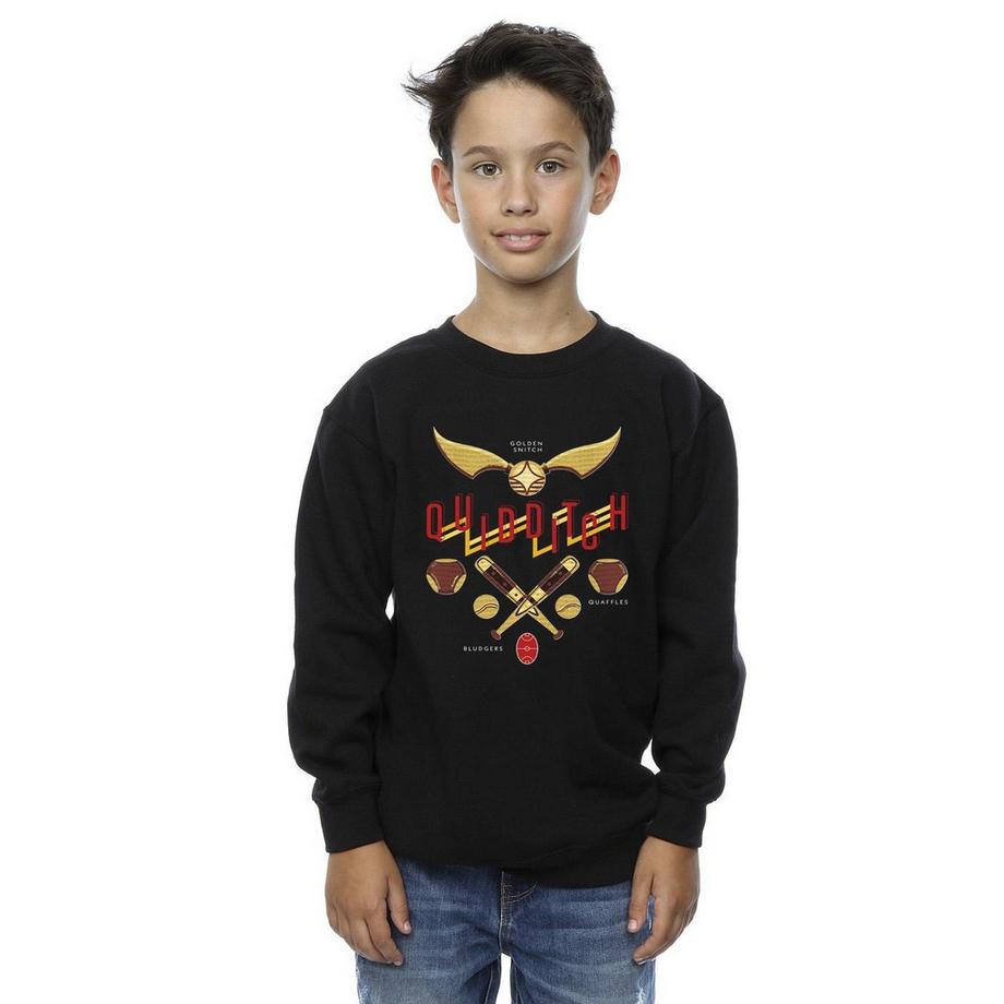 HARRY-POTTER  Quidditch Golden Snitch Sweatshirt 