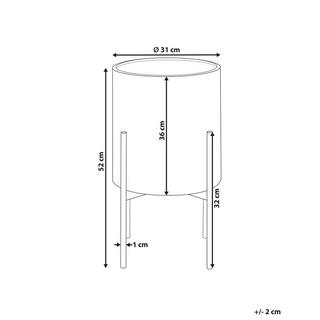 Beliani Cache-pot sur pied en Métal Moderne ALATUM  