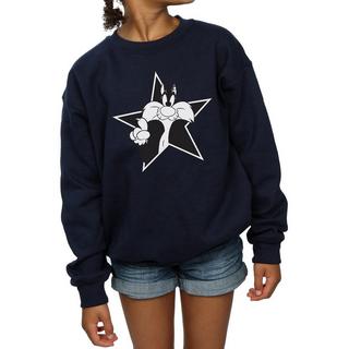 LOONEY TUNES  Sylvester Mono Star Sweatshirt 